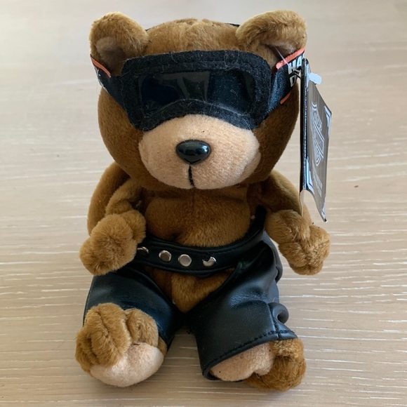 Harley-Davidson Plush “Bravo” - he’s got goggles and Chaps! Very good condition - Picture 1 of 11
